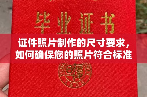 尼木证件照片制作的尺寸要求，如何确保您的照片符合标准？
