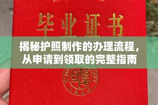 淳化揭秘护照制作的办理流程，从申请到领取的完整指南