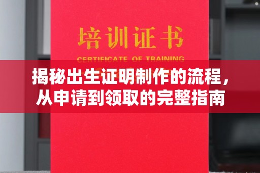 耀州揭秘出生证明制作的流程，从申请到领取的完整指南