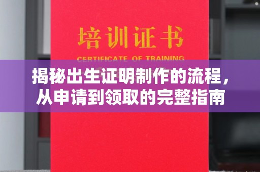 金塘揭秘出生证明制作的流程，从申请到领取的完整指南
